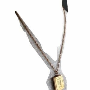 Gucci Gold (gold bar)Rectangular Pendant Necklace